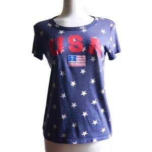 Jacks Surfboards Red White Blue T-Shirt Women's S
